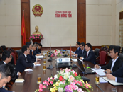 Chủ tịch UBND tỉnh Nguyễn Văn Phóng làm việc với Lãnh đạo Tập đoàn Sumitomo (Nhật Bản)